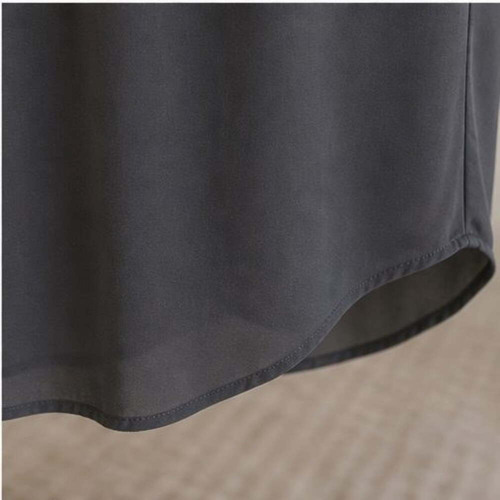 Charcoal Ruffle Blouse - Picture 6 of 6